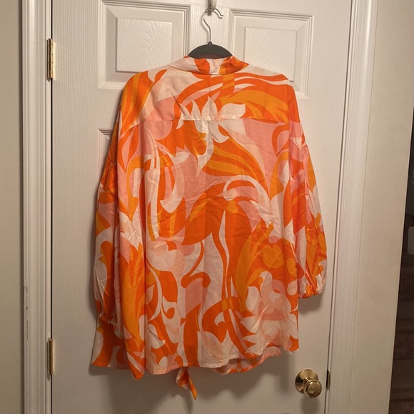 Brand New Cato Orange Coverup…size 26/28W - Picture 2 of 6